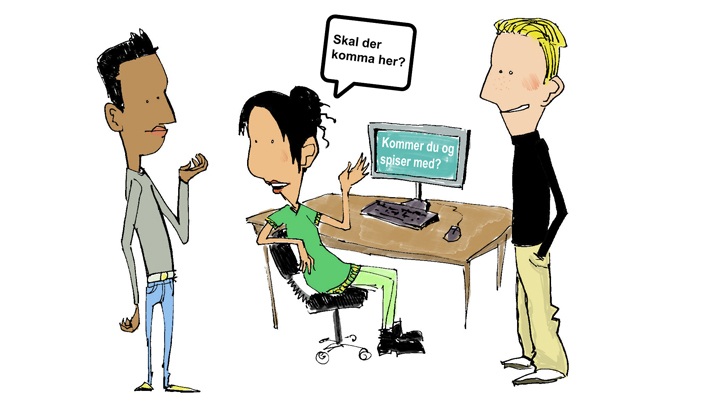 Drawing referring to the text